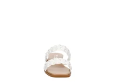 Michael By Michael Shannon Womens Patrice Wedge Sandal - White -Theydude Store US 01 203429 02