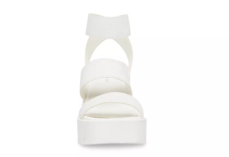 Madden Girl Womens Templee Platform Sandal - White 3 Madden Girl Womens Templee Platform Sandal - White - Image 3