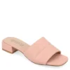 Journee Collection Womens Elidia Slip On Sandal - Blush