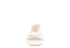 Journee Collection Womens Blayke Wedge Slip On Sandal - White -Theydude Store US 01 203653 02