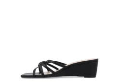 Journee Collection Womens Blayke Wedge Slip On Sandal - Black -Theydude Store US 01 203654 03