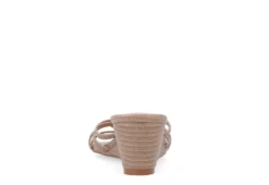 Journee Collection Womens Blayke Wedge Slip On Sandal - Taupe -Theydude Store US 01 203694 04