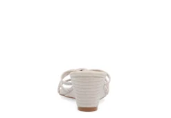 Journee Collection Womens Blayke Wedge Slip On Sandal - Beige -Theydude Store US 01 203696 04