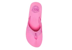 Reef Womens Sandy Hi Flip Flop Sandal - Pink -Theydude Store US 01 203907 02