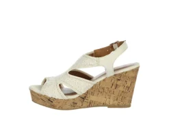 Jellypop Womens Lisbon Wedge Sandal - Natural -Theydude Store US 01 203922 03