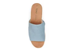 Toms Womens Diana Mule Sandal - Denim -Theydude Store US 01 204096 03
