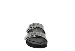 Madden Girl Womens Teddy Footbed Slide Sandal - Black -Theydude Store US 01 250030 02