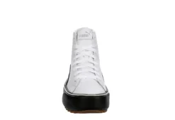 Puma Womens Kaia High Top Platform Sneaker - White -Theydude Store US 01 400673 02