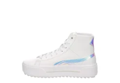 Puma Womens Kaia High Top Platform Sneaker - White -Theydude Store US 01 400758 03