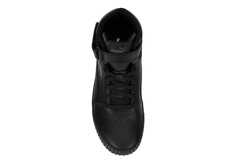 Puma Womens Carina 2.0 Mid Sneaker - Black 6 Puma Womens Carina 2.0 Mid Sneaker - Black - Image 6