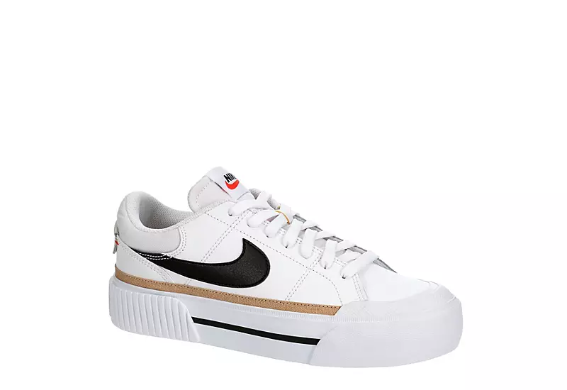 Nike Womens Court Legacy Lift Sneaker - White 1 Nike Womens Court Legacy Lift Sneaker - White
