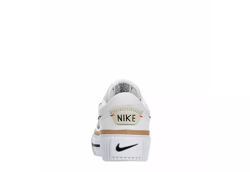 Nike Womens Court Legacy Lift Sneaker - White 5 Nike Womens Court Legacy Lift Sneaker - White - Image 5