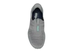 Skechers Womens Go Walk 6 Quick Fit Slip-ins Walking Shoe - Grey -Theydude Store US 01 401390 05