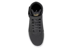 Puma Womens Carina 2.0 Chevron Mid Sneaker - Dark Grey -Theydude Store US 01 401446 05