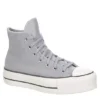 Converse Womens Chuck Taylor All Star High Top Platform Sneaker - Pale Grey
