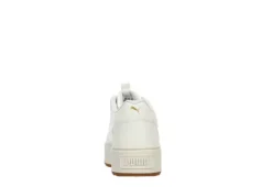 Puma Womens Karmen Rebelle Platform Sneaker - Off White -Theydude Store US 01 401672 04
