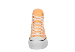 Converse Womens Chuck Taylor All Star High Top Platform Sneaker - Orange -Theydude Store US 01 401714 02