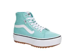 Vans Womens Filmore High Top Tapered Platform Sneaker - Aqua