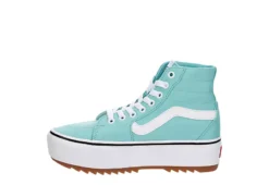 Vans Womens Filmore High Top Tapered Platform Sneaker - Aqua -Theydude Store US 01 401766 03