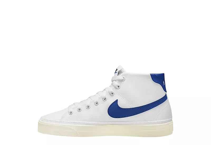 Nike Womens Court Legacy Mid Sneaker - White 3 Nike Womens Court Legacy Mid Sneaker - White - Image 3