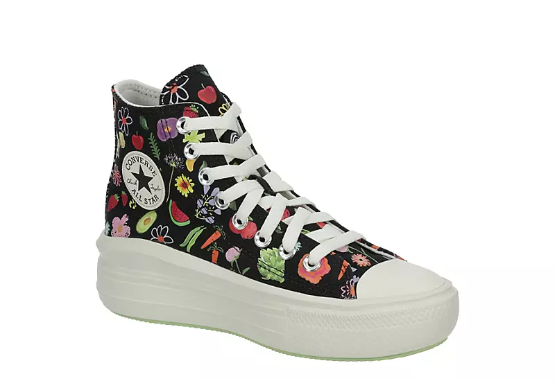 Converse Womens Chuck Taylor All Star Move High Top Sneaker - Multicolor 1 Converse Womens Chuck Taylor All Star Move High Top Sneaker - Multicolor