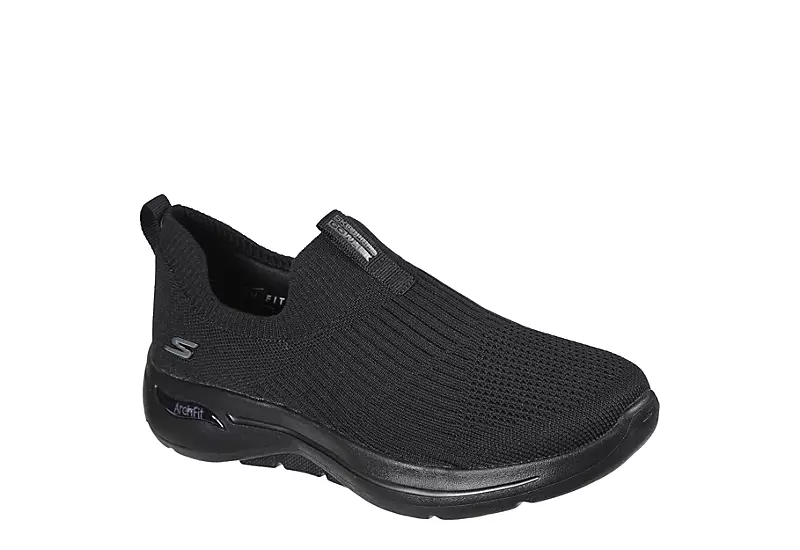 Skechers Womens Arch Fit Slip On Sneaker - Black 1 Skechers Womens Arch Fit Slip On Sneaker - Black