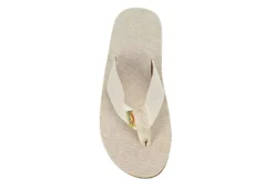 Rainbow Sandals Womens Single Layer Hemp Flip Flop Sandal - Natural -Theydude Store US 01 502449 05